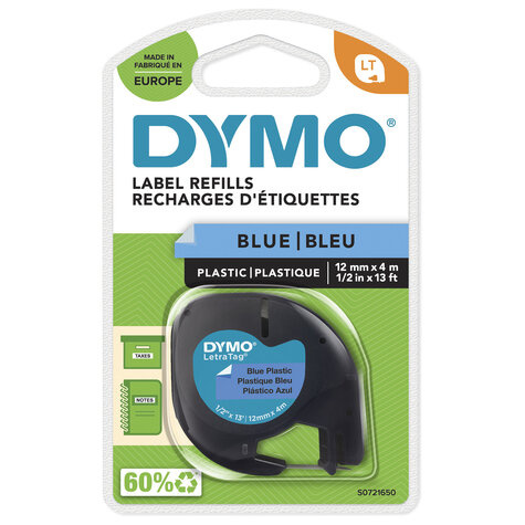DYMO S0721650 labelprinter-tape Zwart op blauw