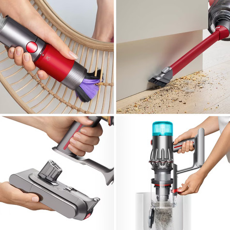Dyson V12 Origin Grijs/Nikkel 545W
