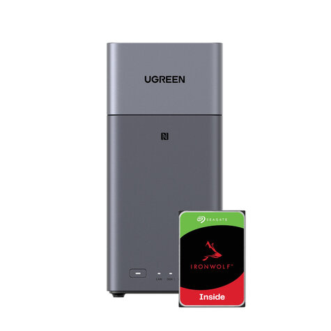 Ugreen Ugreen *** BUNDEL *** DH2300 2Bay 8TB NAS met 2x 4TB Seagate IW