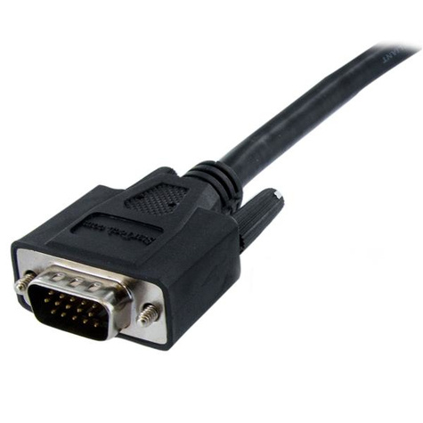 STARTECH DVI-naar-VGA-beeldschermkabel M/M - DVI-naar-VGA (15-pins) 2 m - Videokabel - HD-15 (VGA) (M) naar DVI-A (M) - 2 m - gevormd, duimschroeven - zwart
