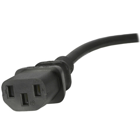STARTECH 1.8m UK Computer Stroomkabel, 18AWG, BS 1363 naar C13, 10A 250V, Zwart, AC Vervangkabel, Kettle Lead / UK Voedingskabel