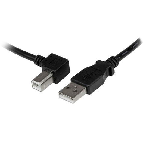 STARTECH 1 m USB 2.0 A naar linkshoekige B-kabel - M/M - USB-kabel