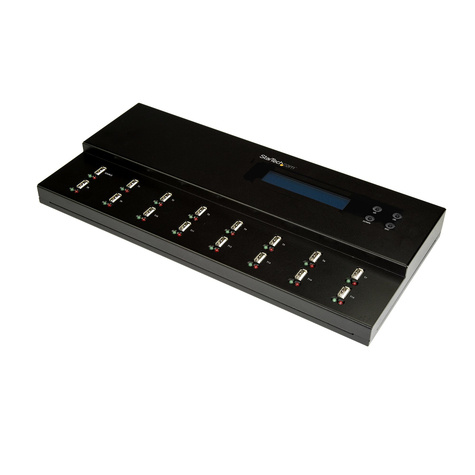 STARTECH 1:15 Standalone USB duplicator en wisser - voor USB Flash Drives - Flash Drive kopieerder - USB-stationduplicator - 15 bays - TAA Compliant