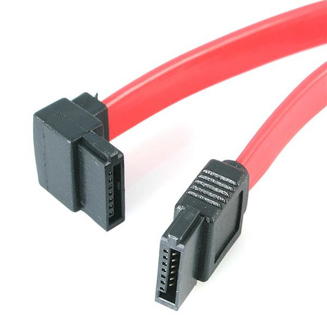 STARTECH 45cm SATA naar Haakse SATA Kabel naar Links - F/F - SATA-kabel - Serial ATA 150/300/600 - SATA (R) naar SATA (R)