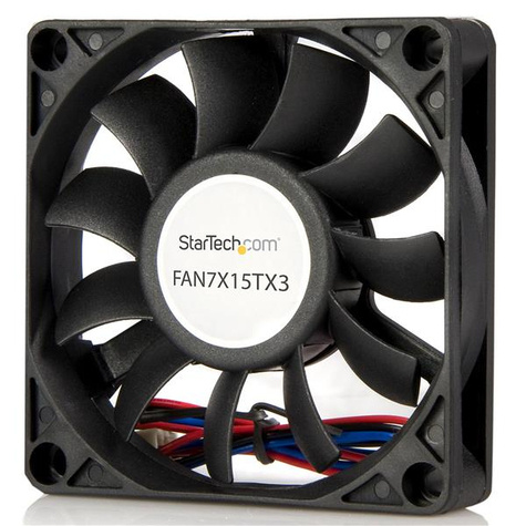STARTECH StarTech.com 70x15mm Ventilator voor Computerbehuizing met Kogellagers en TX3 Connector - Ventilatorhuis - 70 mm - zwart
