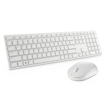 DELL Pro Wireless Keyboard and Mouse - KM5221W - US International (QWERTY) - White