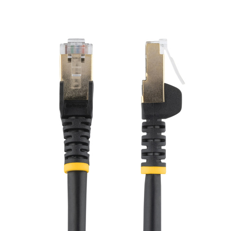 STARTECH 2m CAT6A Ethernet Cable, 10 Gigabit Shielded Snagless RJ45 100W PoE Patch Cord, CAT 6A 10GbE STP Network Cable w/Strain Relief