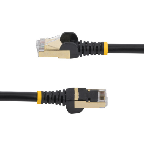 STARTECH 2m CAT6A Ethernet Cable, 10 Gigabit Shielded Snagless RJ45 100W PoE Patch Cord, CAT 6A 10GbE STP Network Cable w/Strain Relief