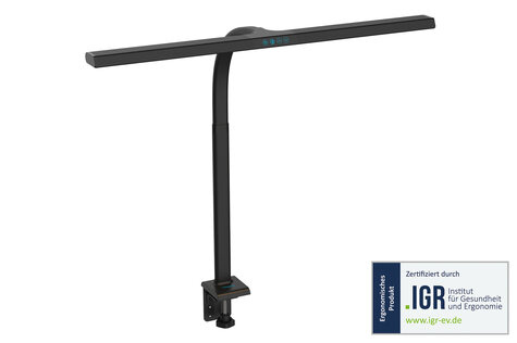 DIGITUS DIGITUS LED-bureaulamp, 80 cm 2400 lm, 16 W, zwart