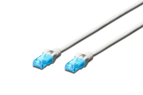 DIGITUS CAT 5e U-UTP patchkabel, PVC AWG 26/7, lengte 0,5 m, kleur wit