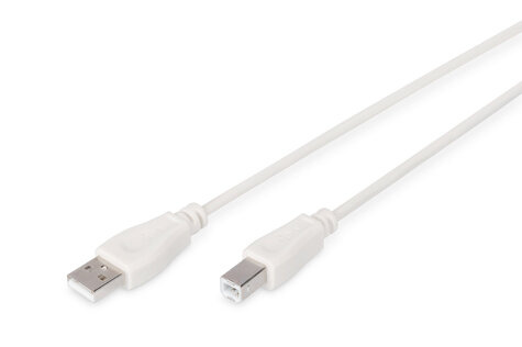 DIGITUS DIGITUS USB-aansluitkabel, type A - B St/St 3,0m, USB 2.0 geschikt, be
