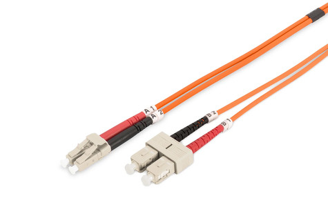 DIGITUS DIGITUS LWL Patchkabel, LC/SC MM, OM2, 50/125 , Duplex 1m
