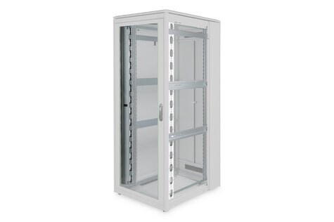 DIGITUS 42U vertical cable management ducts 1865x93x82 mm, set= 2 pieces, grey (RAL 7035)