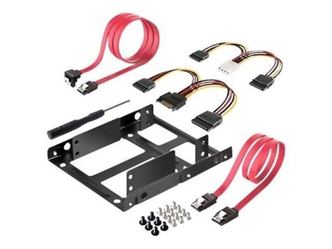 DIGITUS DA-70434 - Hard drive bracket - Capacity 2 hard drives (2.5inch)