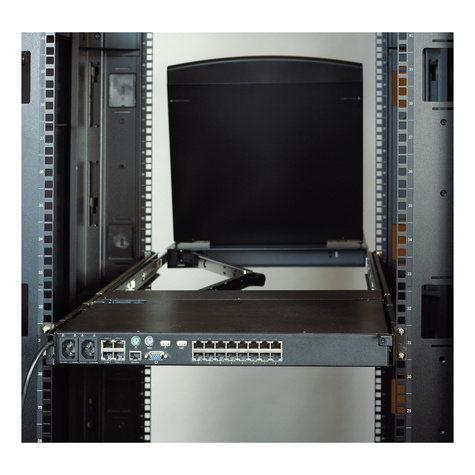 APC KVM console rackmontagekit - zwart - 1U - TAA Compliant