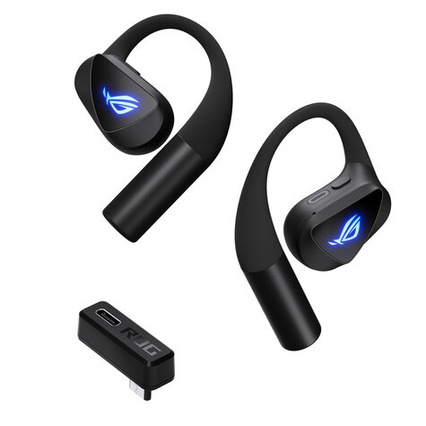 Asus ROG Cetra Open Wireless Headset True Wireless Stereo (TWS) oorhaak Gamen Bluetooth Zwart