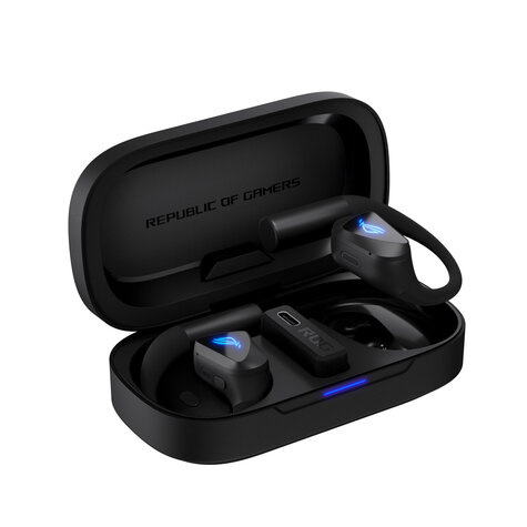 Asus ROG Cetra Open Wireless Headset True Wireless Stereo (TWS) oorhaak Gamen Bluetooth Zwart