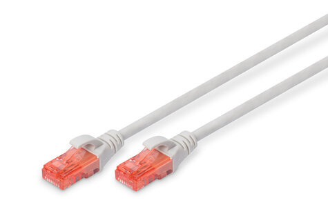 DIGITUS DIGITUS CAT 6 U-UTP patchkabel, koper, LSZH AWG 26/7, lengte 1 m, kleur grijs