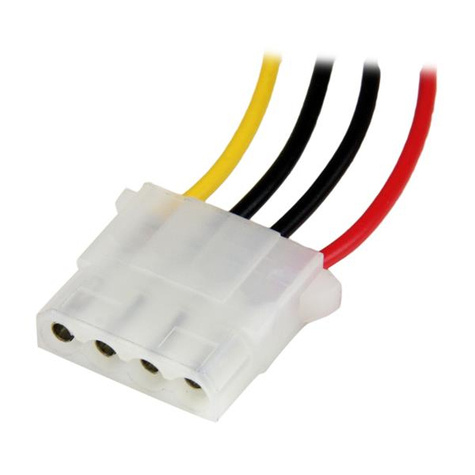 STARTECH 30 cm Molex LP4-voedingsverlengkabel - M/F - Stroomverlengkabel - 4-PIN interne voeding (M) naar 4-PIN interne voeding (V)