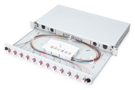 DIGITUS Professional DN-96331-4 - fiber-optic splice box - 1U - 19"
