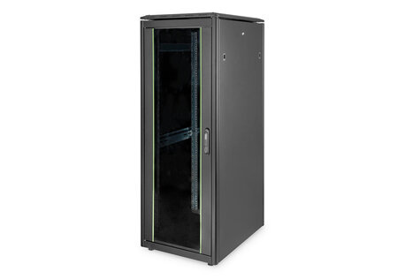 DIGITUS 32U netwerkbehuizing, Uniek 1609x600x800 mm, kleur zwart (RAL 9005)