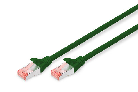 DIGITUS CAT 6 S-FTP patchkabel, koper, LSZH AWG 27/7, lengte 10 m, kleur groen