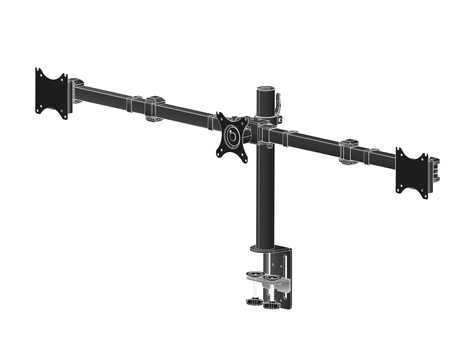 Iiyama DS1003C-B1 stand - instelbare arm - voor 3 monitoren - zwart