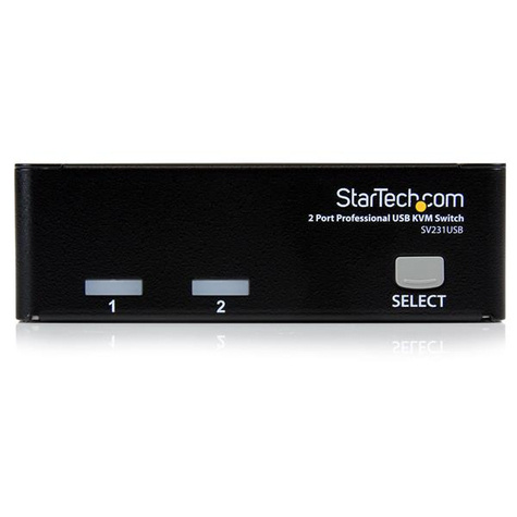 STARTECH 2-poort Professionele USB KVM-Switch met Bekabeling - KVM-schakelaar - 2 x KVM port(s) - 1 lokale gebruiker - desktop