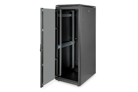 DIGITUS 32U netwerkbehuizing, Uniek 1609x600x800 mm, kleur zwart (RAL 9005)