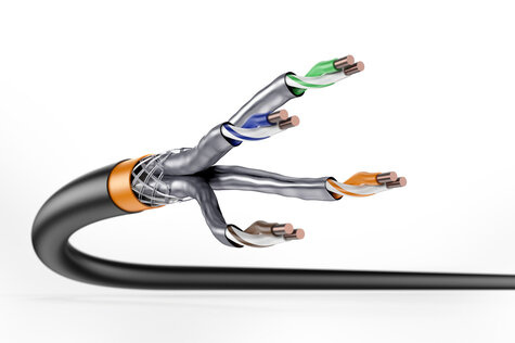 DIGITUS Professional bulk cable - 500 m - black, RAL 9005