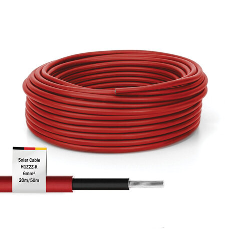 DIGITUS Solar Installatiekabel PV 50m 1500V DC rood