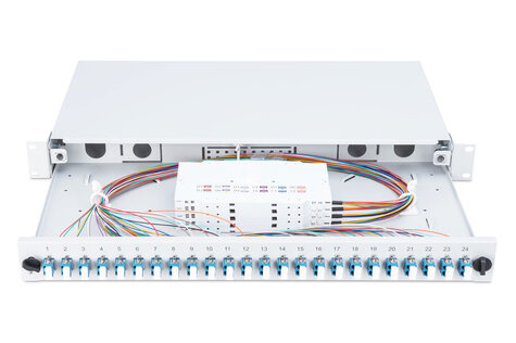 DIGITUS Professional DN-96332/9 - fiber-optic splice box - 1U - 19"
