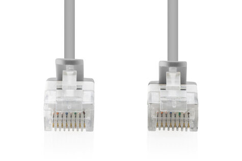 DIGITUS CAT 6 U-UTP Slim patchkabel, Ku, LSZH AWG 32/7, lengte 0,3m, grijs, 10 st.