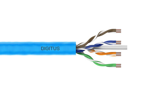 DIGITUS Cat. 6A U-UTP Installatiekabel simplex 500MHz (EN 50575) AWG 23/1 305m