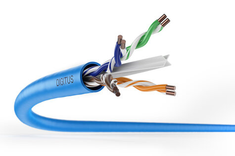 DIGITUS Cat. 6A U-UTP Installatiekabel simplex 500MHz (EN 50575) AWG 23/1 305m