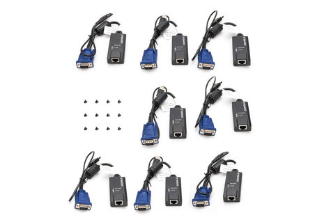 DIGITUS CAT 5 KVM module, 8 port for modularized KVM console