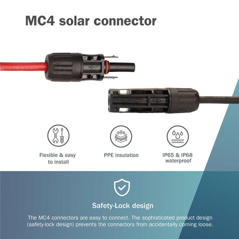 DIGITUS Solar Verlengkabel 2x3m 1500VDC MC4 IP65/67/68