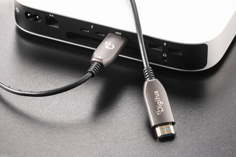 DIGITUS HDMI AOC-verbindingskabel, type A M/M, 70m, Ultra HD, 8K@60 Hz, goud, bw