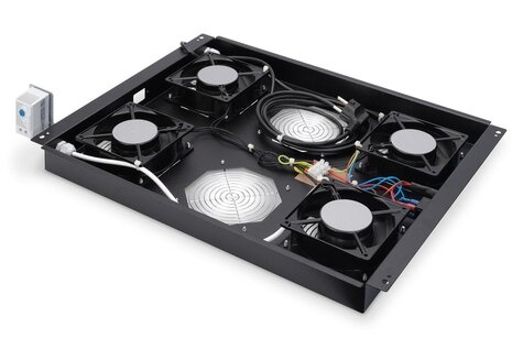 DIGITUS Professional DN-19 FAN-4-SRV-B - rack roof with 2 fans