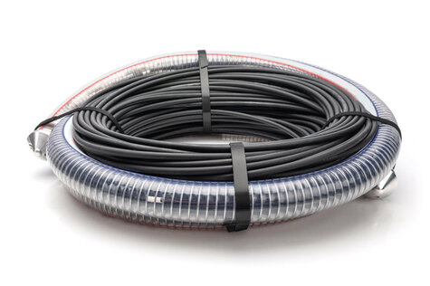 DIGITUS Breakoutkabel 8 vezels, OM4, LC/UPC-LC/UPC universeel, kleur: zwart, 75m