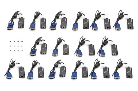 DIGITUS CAT 5 KVM module, 16-port for modularized KVM console