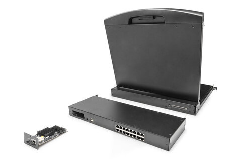 DIGITUS CAT 5 KVM module, 16-port for modularized KVM console