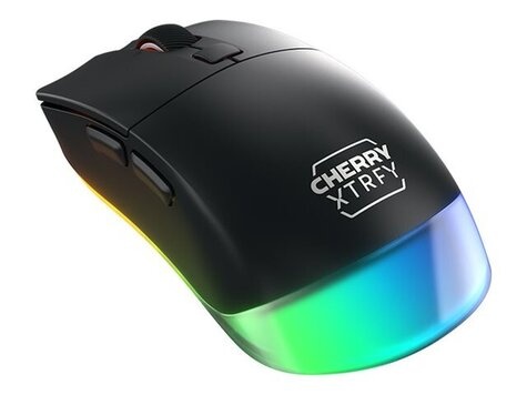 Cherry Xtrfy M50 - muis - licht - 2.4 GHz, Bluetooth - zwart