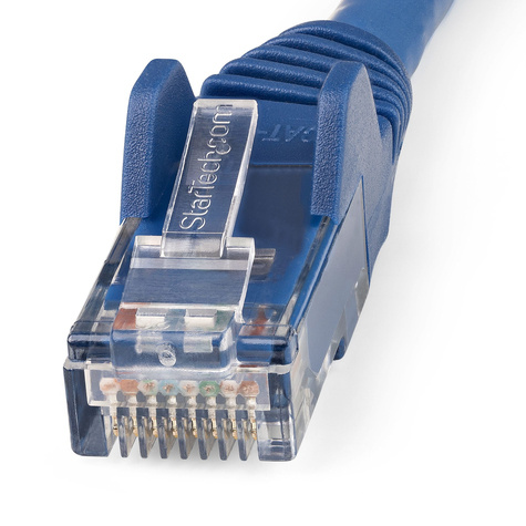 STARTECH 50cm CAT6 Ethernetkabel - Blauw - LSZH - 10 Gb 650MHz 100W PoE Internetkabel - Snagless RJ45 10GbE
