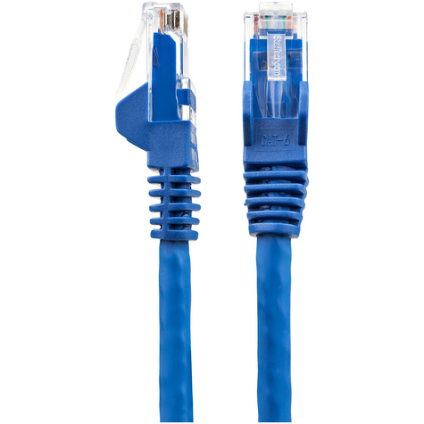 STARTECH 50cm CAT6 Ethernetkabel - Blauw - LSZH - 10 Gb 650MHz 100W PoE Internetkabel - Snagless RJ45 10GbE