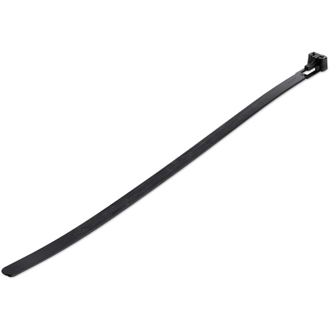 STARTECH 10"(25cm) Reusable Cable Ties, 1/4"(7mm) wide, 2-1/2"(65mm) Bundle Dia. 50lb(22kg)