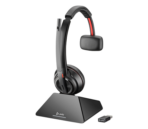 Poly Savi 8210 Monaural DECT 1880-1900 MHz Top +Charging Cradle EMEA - INTL English - Euro plug - Replaces Poly SKU 211423-03