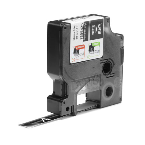 DYMO 1805435 labelprinter-tape Wit op zwart