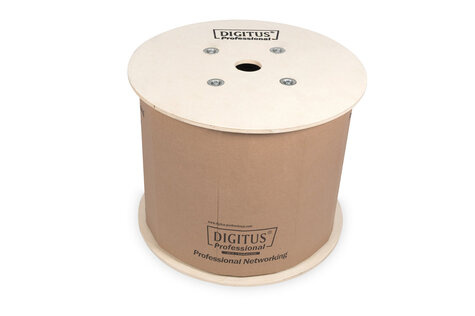 DIGITUS CAT 7A S-FTP datakabel - installatiekabel, 1500 MHz B2ca (EN 50575), AWG 22/1, rol van 500 m, Dx, geel
