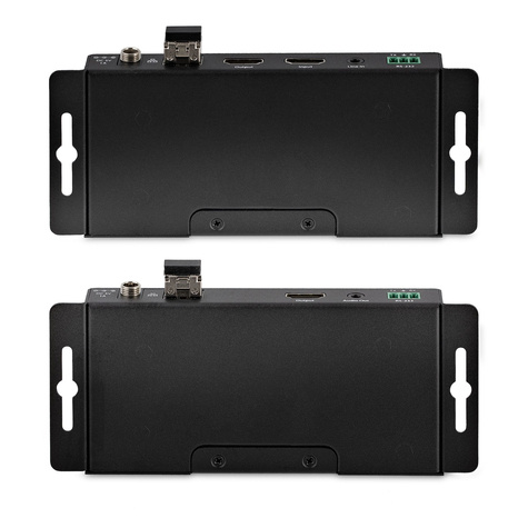 STARTECH 4K HDMI over Fiber Extender Kit, 4K 60Hz up to 3300ft/1km (Single Mode) or 1000ft/300m (Multimode) LC Fiber Optic